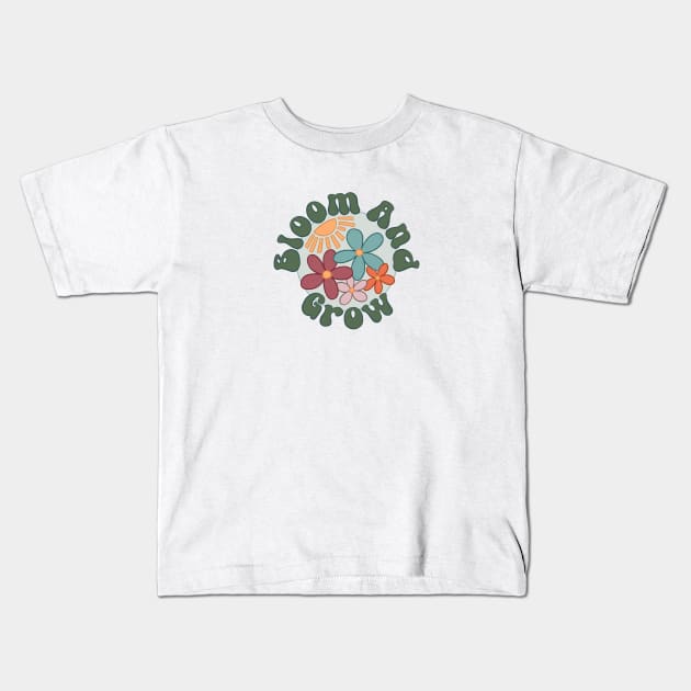 Bloom and Grow Kids T-Shirt by SRSigs